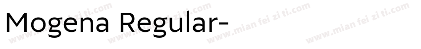 Mogena Regular字体转换